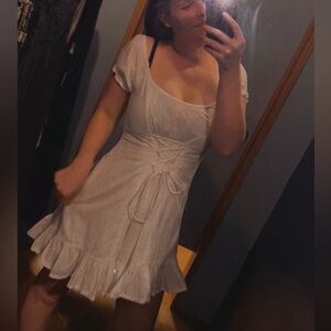 Never worn! White linen dress